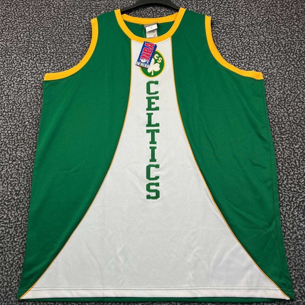 Boston Celtics Jersey Shirt Men XXXL Green NBA Hardwood Classics New 3XL